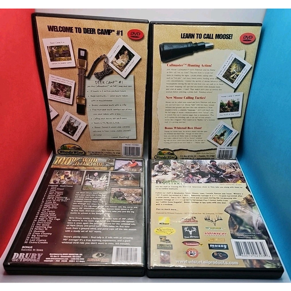 Lot Of 10 Hunting DVD's Callmasters Drury Shockey's Primetime Bulls Bucks Deer.. - Picture 3 of 7